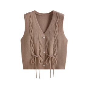 V-Neck Bow Tie Tank